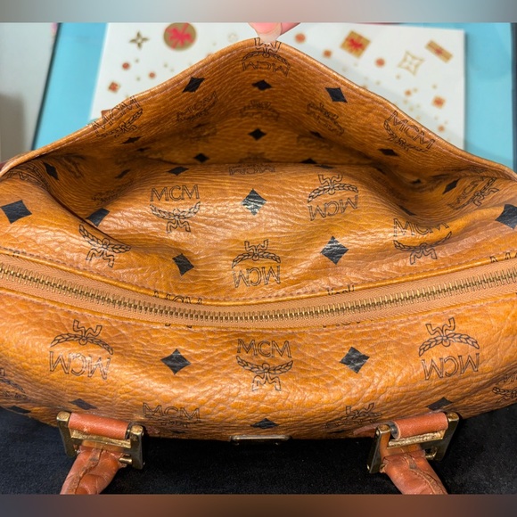 MCM Visetos Boston Bag - Picture 9 of 11